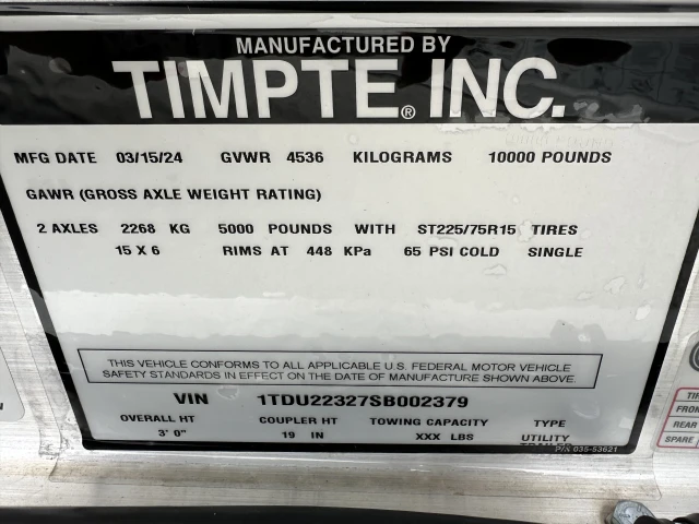 TIMPTE 1018 RAMPED – FLAT DECK