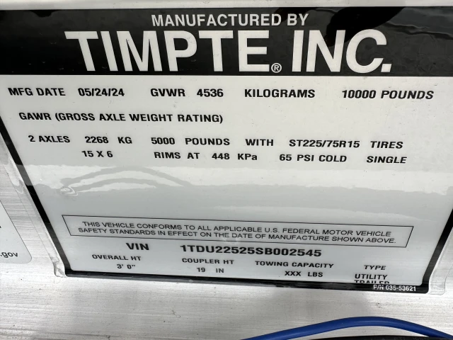 TIMPTE 1020 RAMPED BEAVERTAIL