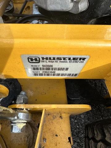 USED HUSTLER SUPER SF 60" ZERO TURN STAND ON LAWN MOWER