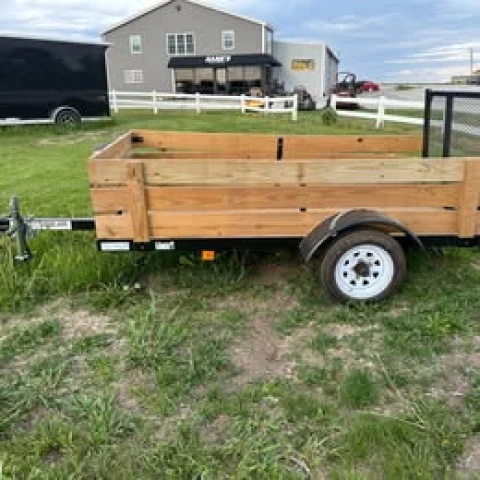 USED Teske 4x8 Utility Trailer w/spare tire
