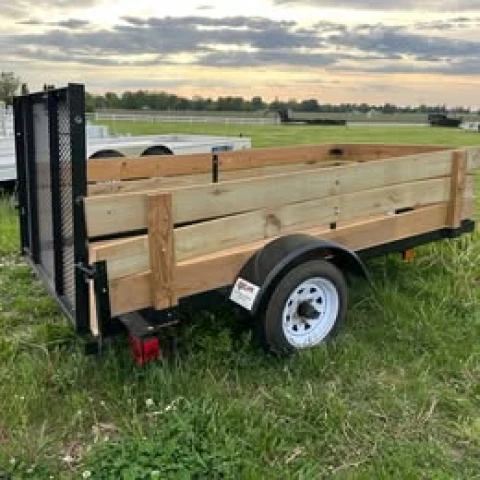 USED Teske 4x8 Utility Trailer w/spare tire