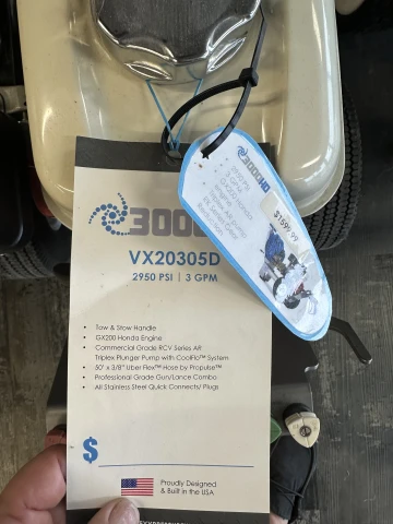 Vortexx Pro3000 2950 PSI Pressure Washer 3000HD