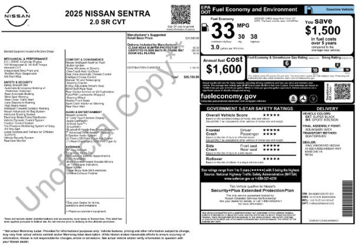 Certified Pre-Owned 2025 Nissan Sentra SR