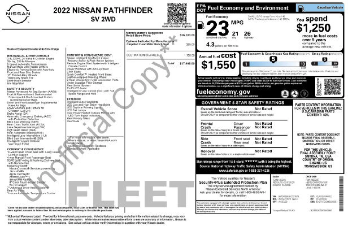 Used 2022 Nissan Pathfinder SV