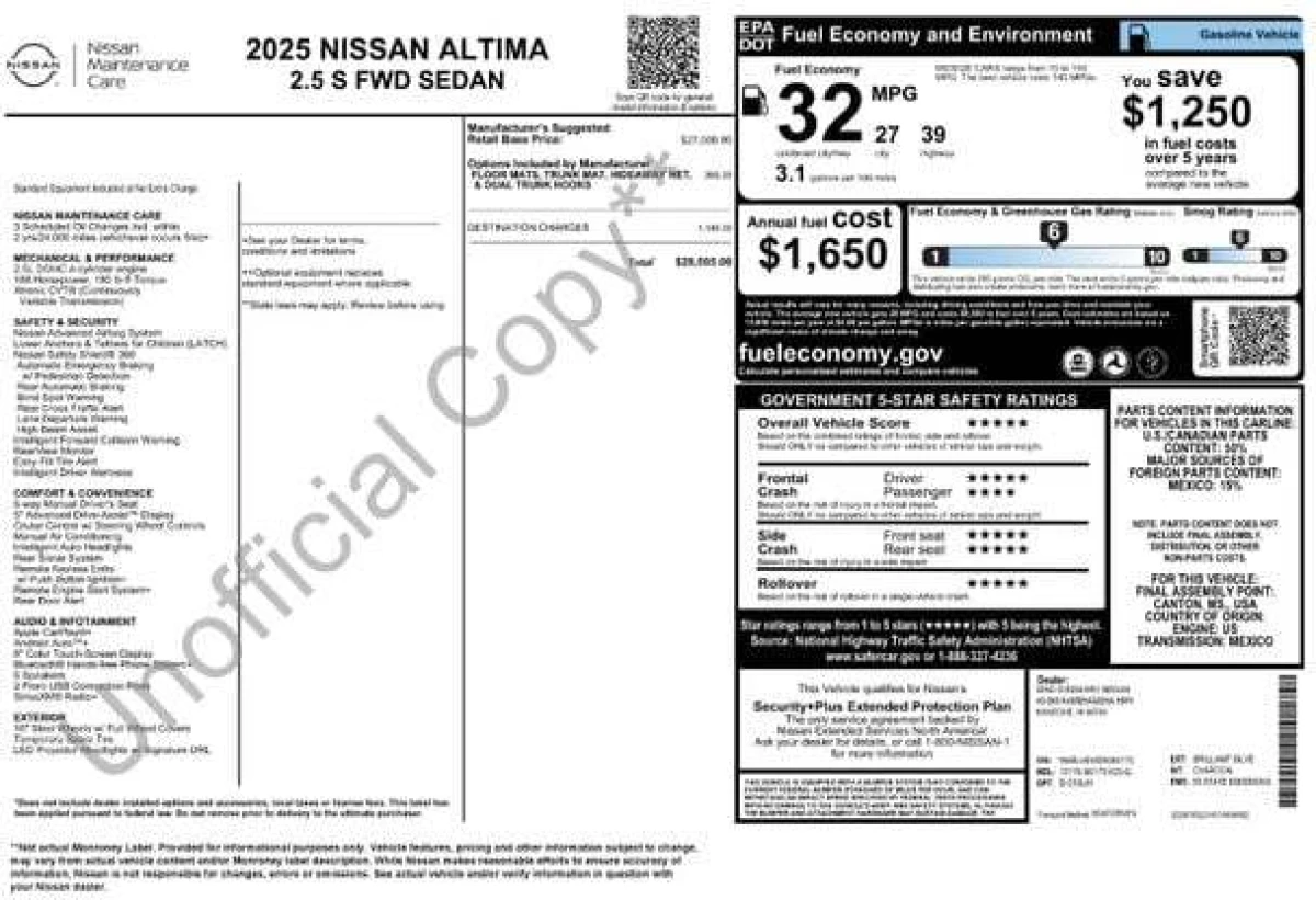 Used 2025 Nissan Altima S
