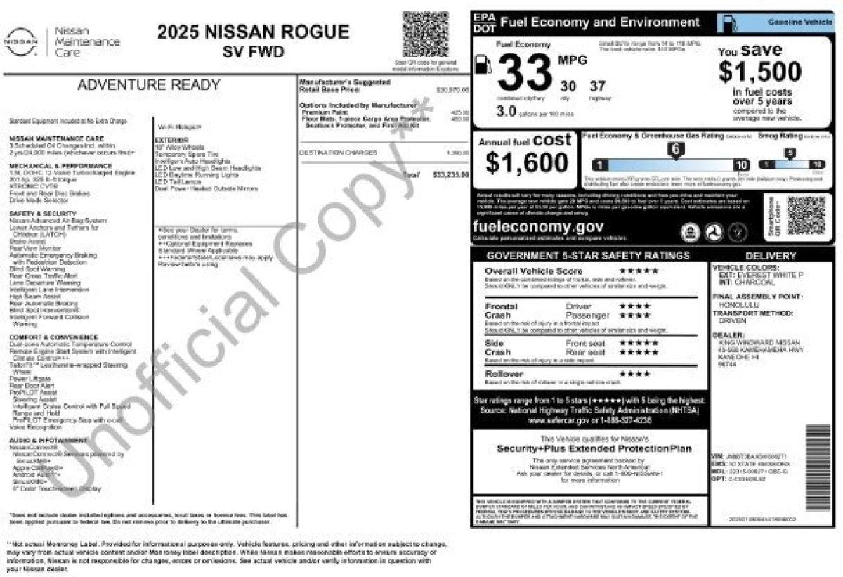 Used 2025 Nissan Rogue SV