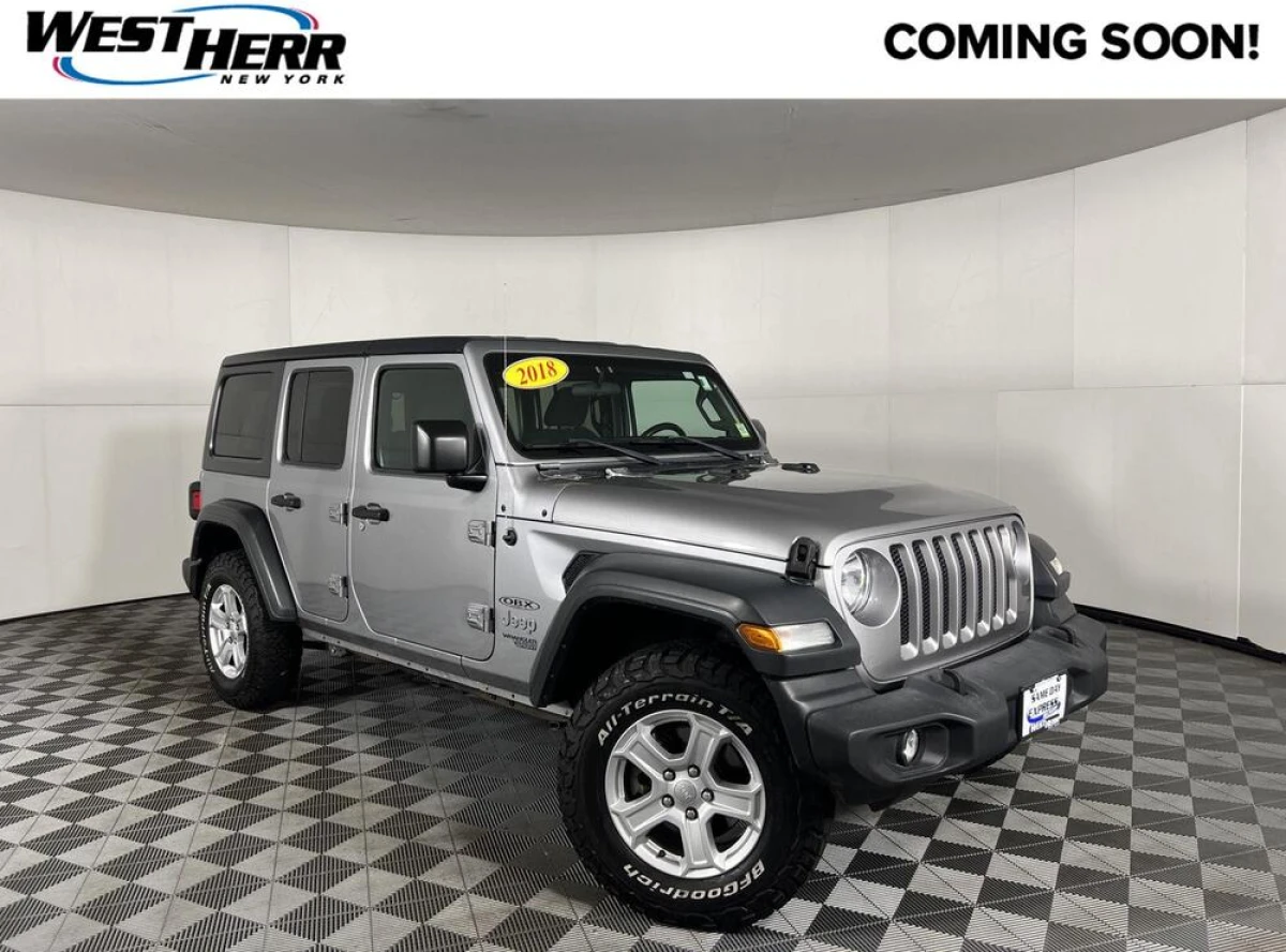 Pre-Owned 2018 Jeep Wrangler Unlimited Sport S